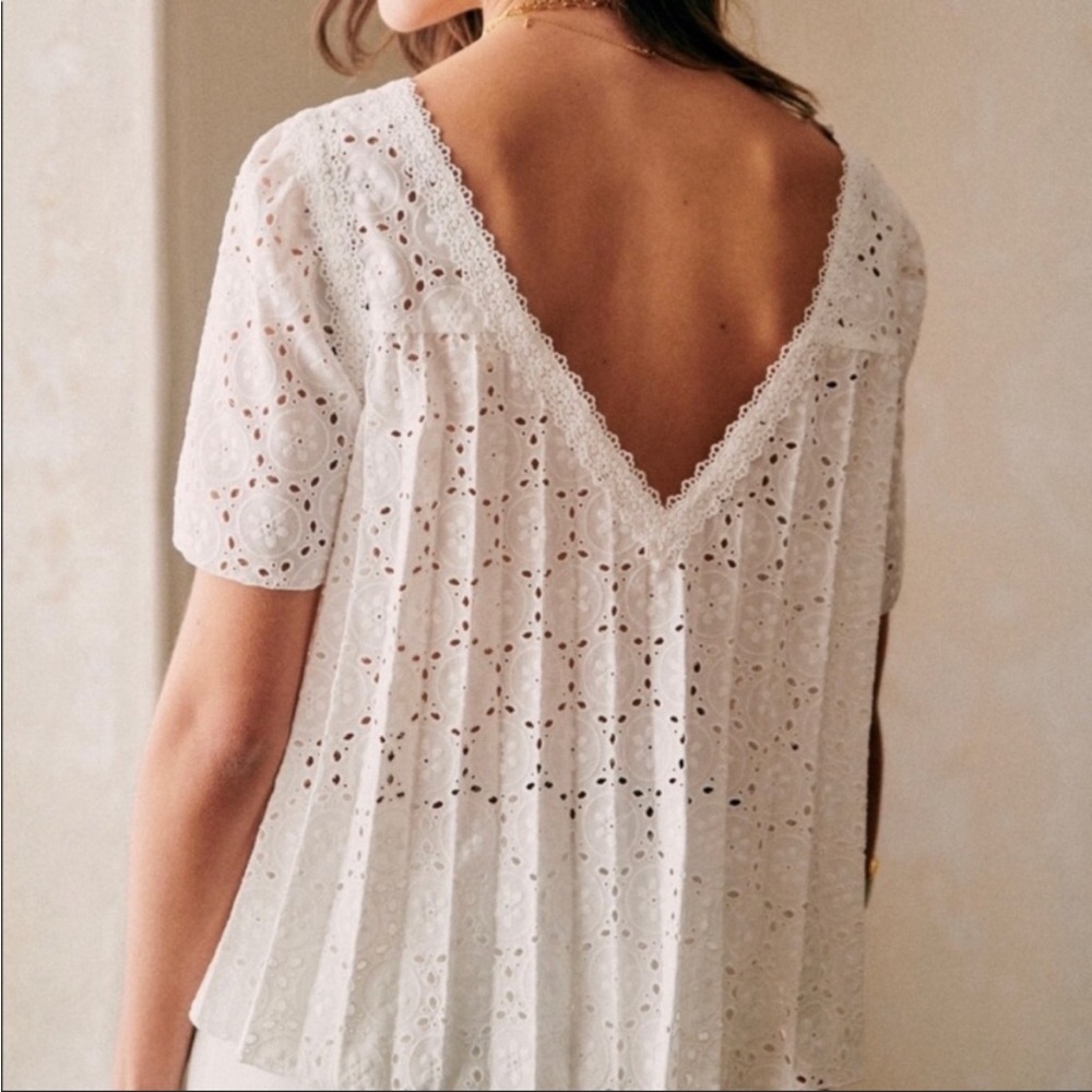 Sezane Patty blouse top shirt sz 34